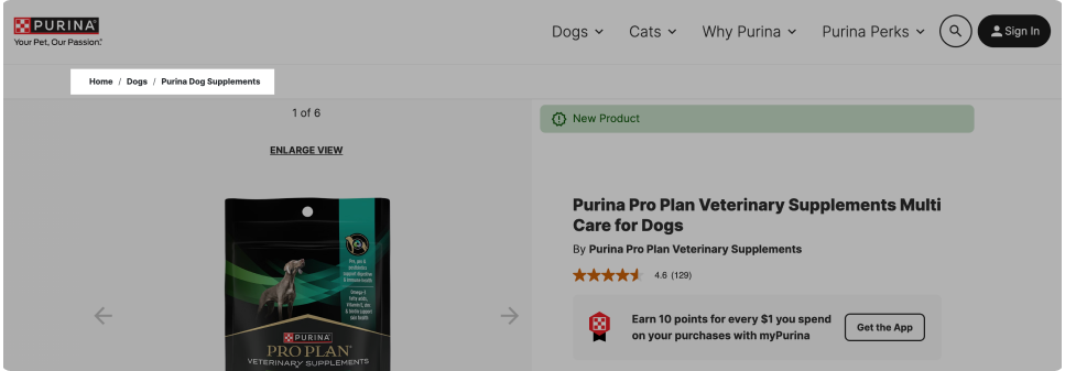 Dog Supplements Fulfillment - Streamline Website Navigation